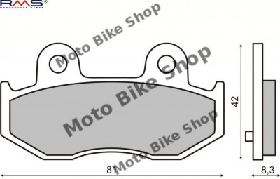 MBS Placute frana Suzuki Burgman 250-450 MCB685, Cod Produs: 225100670RM foto