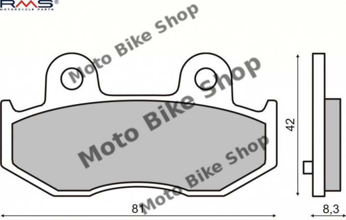 MBS Placute frana Suzuki Burgman 250-450 MCB685, Cod Produs: 225100670RM