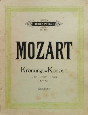 Carte Muzica Mozart Kronungs Nr. 2897 F - Mozart ,561264 foto