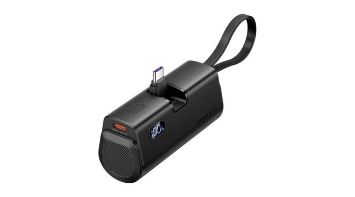 Baterie externă Vention cu afișaj LED 4800mAh 22.5W FHQB0 (negru)