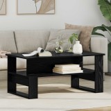 vidaXL Masă de cafea Stejar Negru 90 x 50 x 40 cm Lemn compozit 8000213