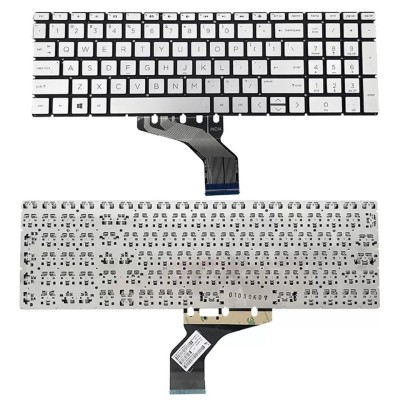 Tastatura Laptop, HP, 15-DA, 15T-DA, 15-DB, 15T-DB, 15G-DR, 15G-DX, argintie, layout US foto