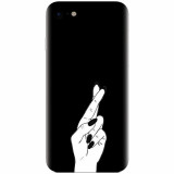 Husa silicon pentru Apple Iphone 5 / 5S / SE, Finger Cross
