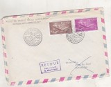 bnk fil Spania - plic stampila ocazionala zbor Barcelona-Copenhaga 1977 - aerofilatelie