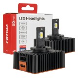 Becuri auto LED AMiO XD PRO D5S Full Canbus, inlocuitor direct pentru lampi xenon D5S, 70W, 6864 lm set, 6500K, diode CSP