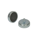 Magnet ferita oala &Oslash;32 mm, cu filet exterior M4, putere 9,4 kg