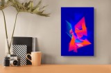 Tablou Canvas Geometrie Viselor &icirc;n Culori Vibrante, 26 x 39 cm, CMCLASS
