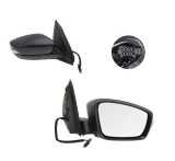 Oglinda exterioara Skoda Fabia, 12.2014-; Fabia, 07.2018-, Dreapta, reglare electrica; carcasa neagra; incalzita; geam convex; cromat; 6 pini; cu sem