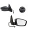 Oglinda exterioara Skoda Fabia, 12.2014-; Fabia, 07.2018-, Dreapta, reglare electrica; carcasa neagra; incalzita; geam convex; cromat; 6 pini; cu sem
