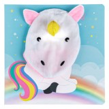 Carte cu poveste si figurina de plus, Unicorn, 22x22 cm, CMCLASS