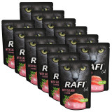 Cumpara ieftin Rafi Cat Adult Pat&eacute; with Salmon 12 x 300 g