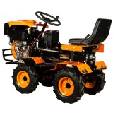 Mini tractor Detoolz 17CP 4x4 diesel 530cc, pornire electrica, 2 cutii viteze