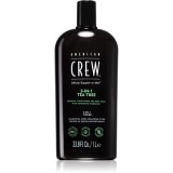 American Crew Hair &amp; Body 3-IN-1 Tea Tree sampon, balsam si gel de dus 3in1 pentru barbati 1000 ml