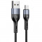 USAMS - U55 Micro Cablu de date 1m - Negru