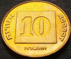Moneda exotica 10 AGOROT - ISRAEL, anul 1985 *cod 3348 A