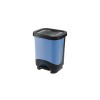 Cos cu pedala, 8 litri, Idea, cadru negru, corp albastru, Plastor Trading