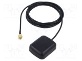 Antenă GPS ESOL SMA tată 2m cu fixare magnetică