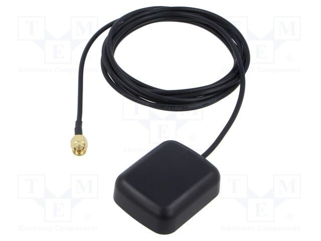 Antenă GPS ESOL SMA tată 2m cu fixare magnetică