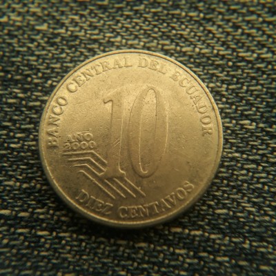 2L - 10 Centavos 2000 Ecuador foto