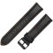Curea piele compatibila Fossil Q Grant, Telescoape QR, 22mm, Negru/Portocaliu