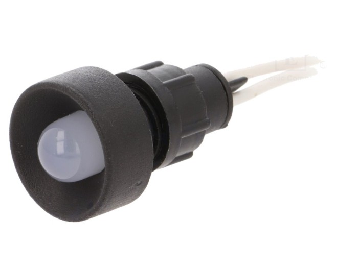 Lampă de control LED albă 230V