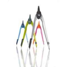 Compas plastic culori asortate + negru Herlitz