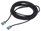 Patch cord U/FTP 6a 7,5m LSZH negru 32AWG