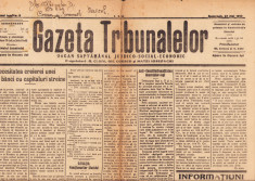 HST Z200 Gazeta Tribunalelor 8/1919 anul I foto