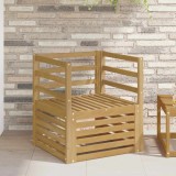 vidaXL Canapea Exterior Lemn Masiv Acacia Alb 63x67x73cm Durabila Rezistenta Vreme