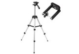 Trepied reglabil, aluminiu, negru, 112 cm
