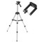 Trepied reglabil, aluminiu, negru, 112 cm