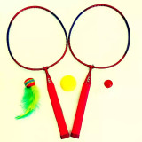Set 2 Rachete Badminton pentru copii, Roz Albastru