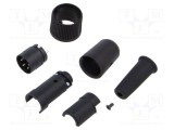 Conector circular BINDER 678 150V PIN 4 mufă tată lipire pe cablu