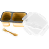 Zopa Silicone Lunch Box Large serviciu de masă pentru copii Mustard Yellow 21x15 cm 1 buc