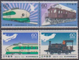 JAPONIA - 1982 - LOCOMOTIVE 1+2, Transporturi, Nestampilat