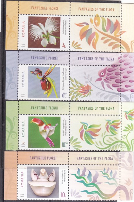 ROMANIA 2022 - FANTEZIILE FLOREI,VINIETA, MNH - LP 2362