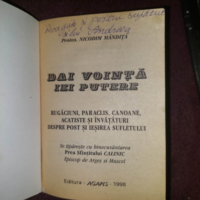 Pr.NICODIM MANDITA-DAI VOINTA IEI PUTERE,RUGACIUNI-PARACLIS,CANOANE-ACATISTE-998