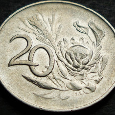 Moneda 20 CENTI - AFRICA de SUD, anul 1965 *cod 4977