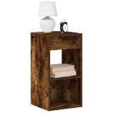 Cumpara ieftin Noptiere cu sertar 2 buc Stejar afumat 35x34x66,5 cm