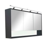 Dulap cu oglindă de perete Luna 120, antracit