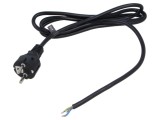 Cablu 3x1,5mm2 CEE 7/7 unghi, 3m, PVC - POS