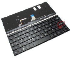 Tastatura Toshiba 0KN0-DV1US13 iluminata layout US fara rama enter mic, 9Z.N9PBU.701 iluminata layout US fara