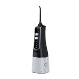 Irigator bucal fără fir NiceFeel FC256, negru, rezervor 200 ml, 3 programe, 2 capete incluse