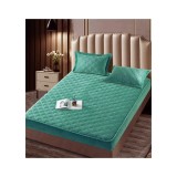 Cumpara ieftin Husa de Saltea Tip Topper cu Elastic + 2 Fete de Perna, Turcoaz 140X200 - JOJ04