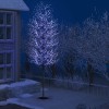 Gossi pom craciun, 2000 led-uri lumina albastra flori de cires 500 cm