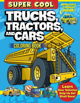 Super Cool Trucks, Tractors, and Cars Coloring Book for Kids foto