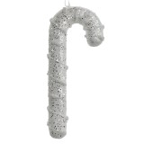 Cumpara ieftin Set 6 ornamente brad Acadele plastic argintiu 7x2x17 cm