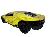 Macheta Lamborghini Stil 1/24 replica metal cu sunete, lumini si usi verticale auriu