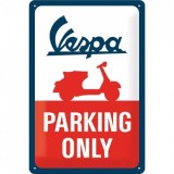 Placa metalica - Vespa - Parking Only- 20x30 cm, Nostalgic Art Merchandising