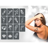Set sabloane Tatuaje Temporare pentru Femei, 15 Modele